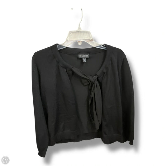 Cardigan By Nina Leonard In Black, Size: Xl