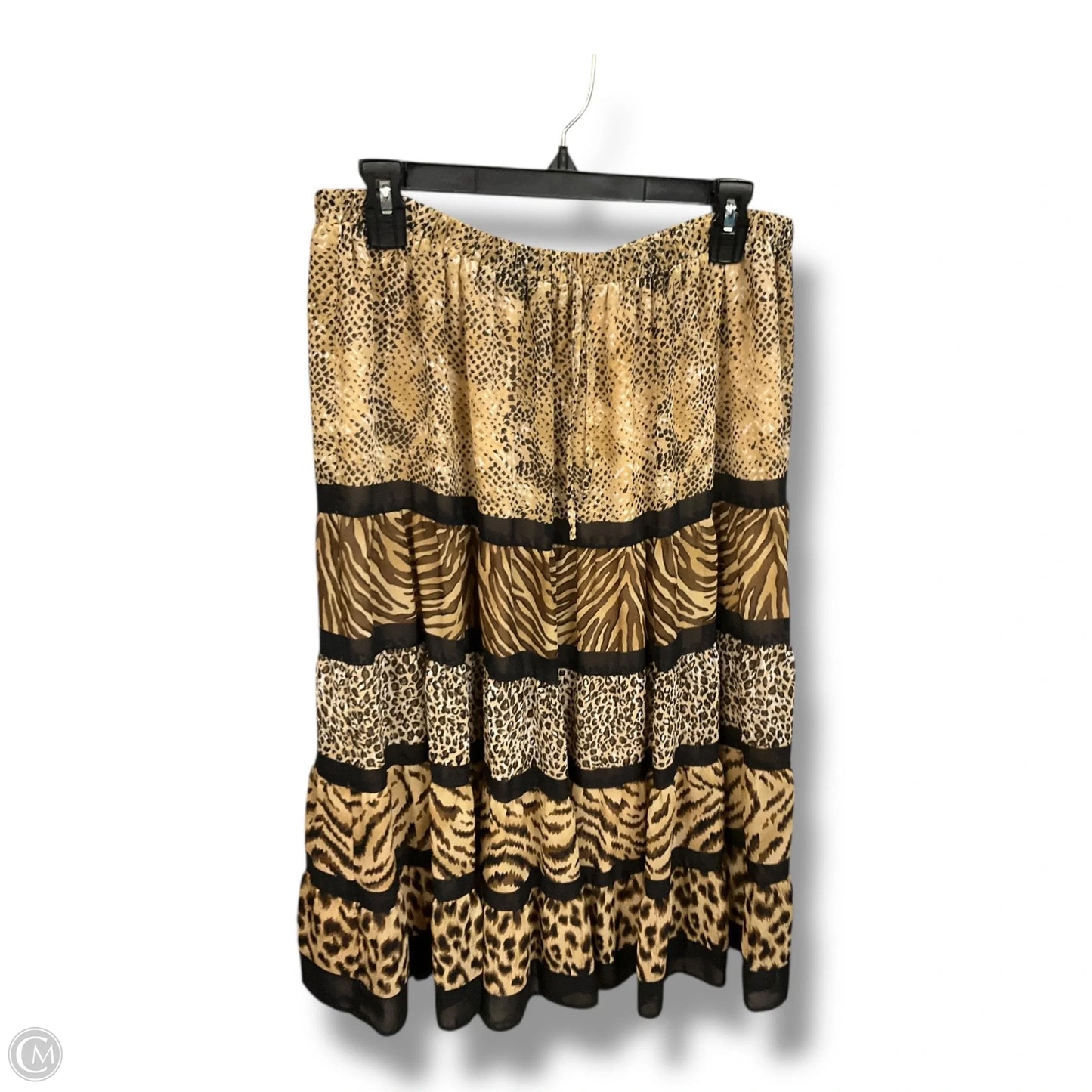 Skirt Maxi By Alfred Dunner In Animal Print, Size: L