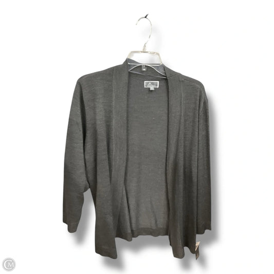 Cardigan By Jm Collections In Grey, Size: Xl