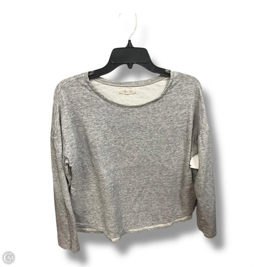 Top Long Sleeve By Madewell In Grey, Size: S