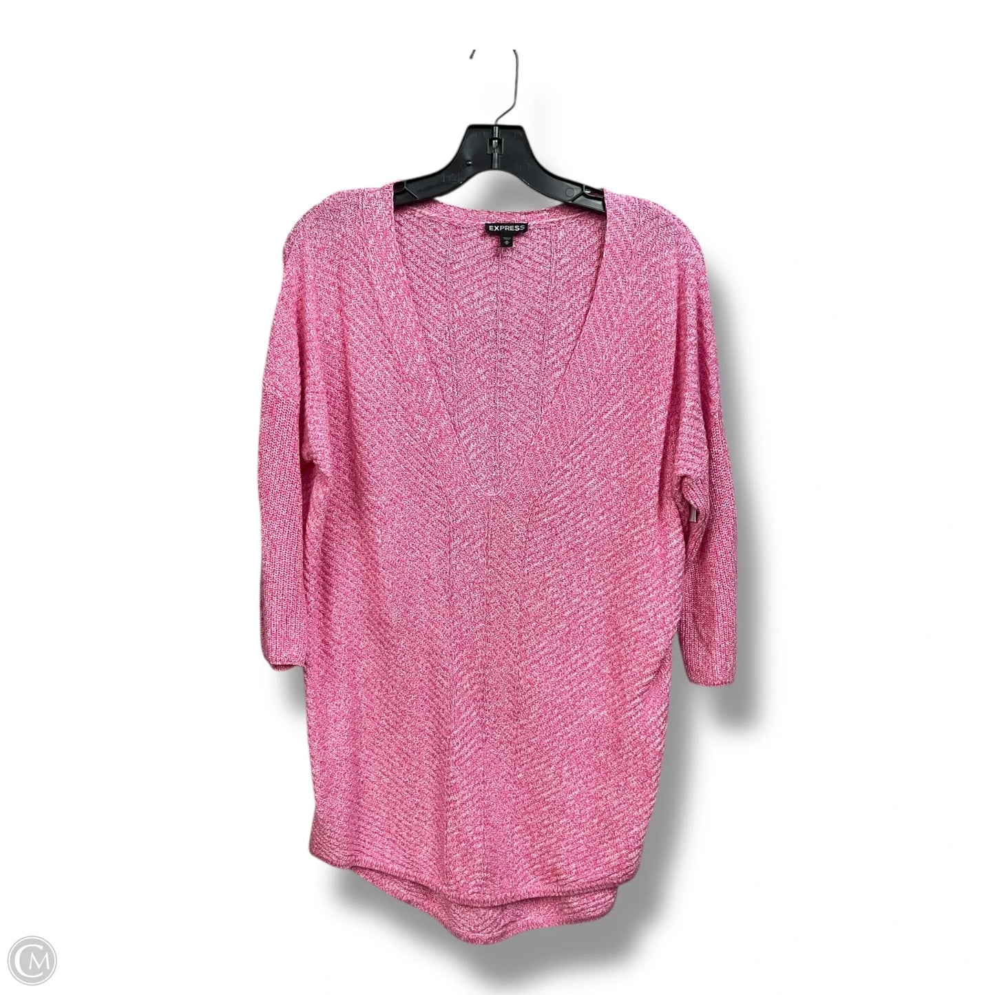 Top 3/4 Sleeve By Express In Pink, Size: M
