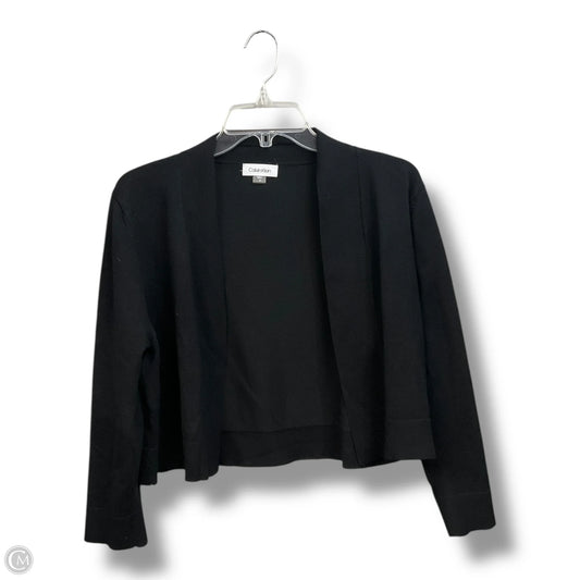 Cardigan By Calvin Klein In Black, Size: Xl