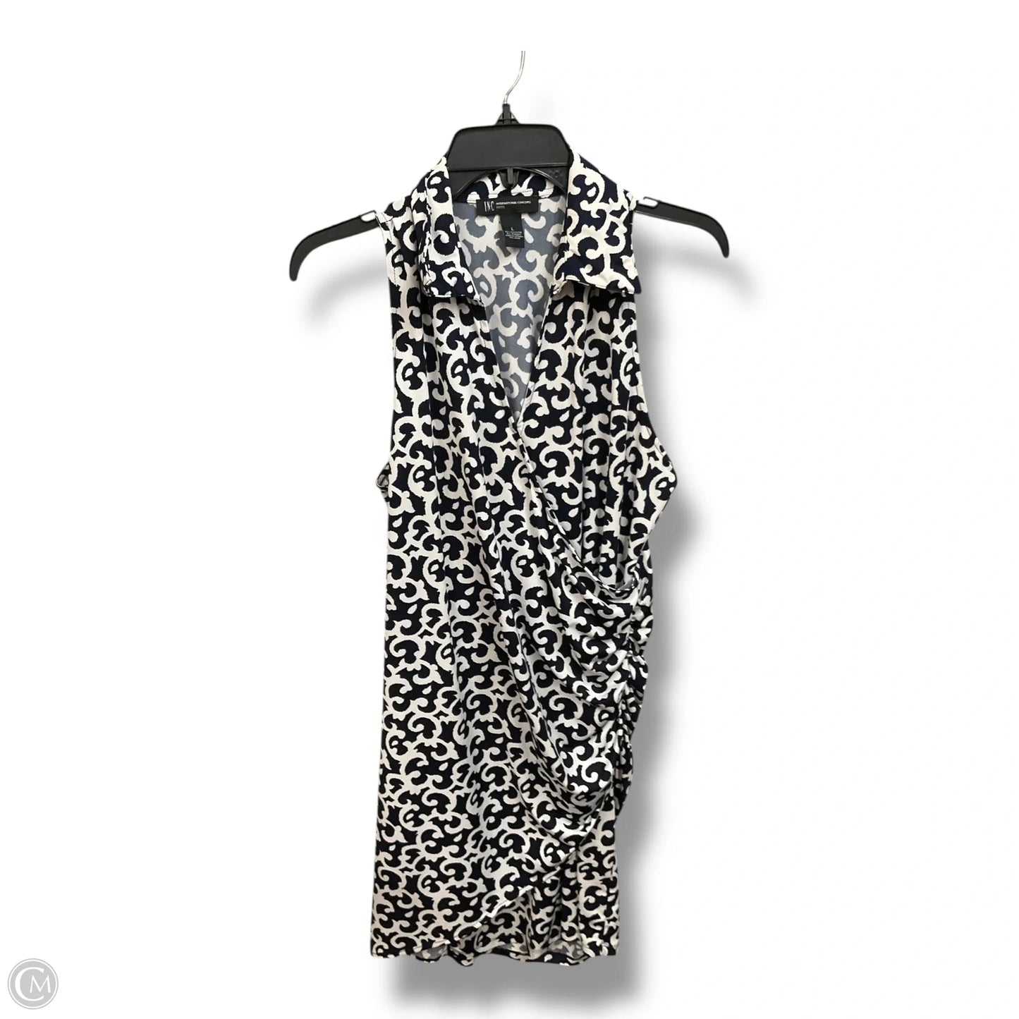 Dress Casual Short By Inc In Blue & White, Size: L