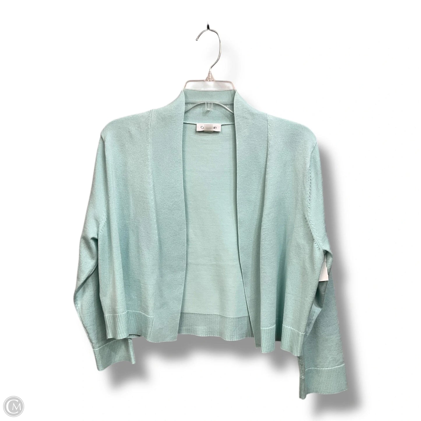 Cardigan By Calvin Klein In Aqua, Size: Xl