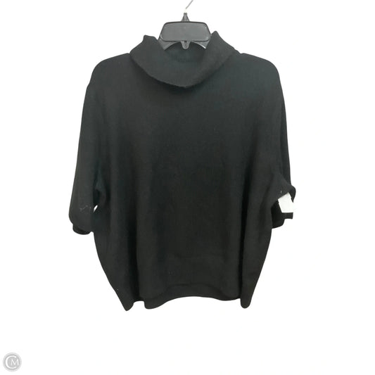 Sweater Short Sleeve By H&m In Black, Size: Xl
