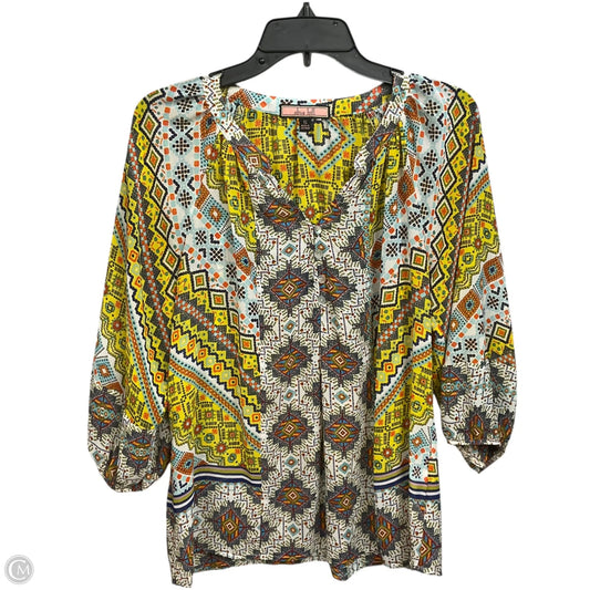 Top Long Sleeve By Clothes Mentor In Multi-colored, Size: S