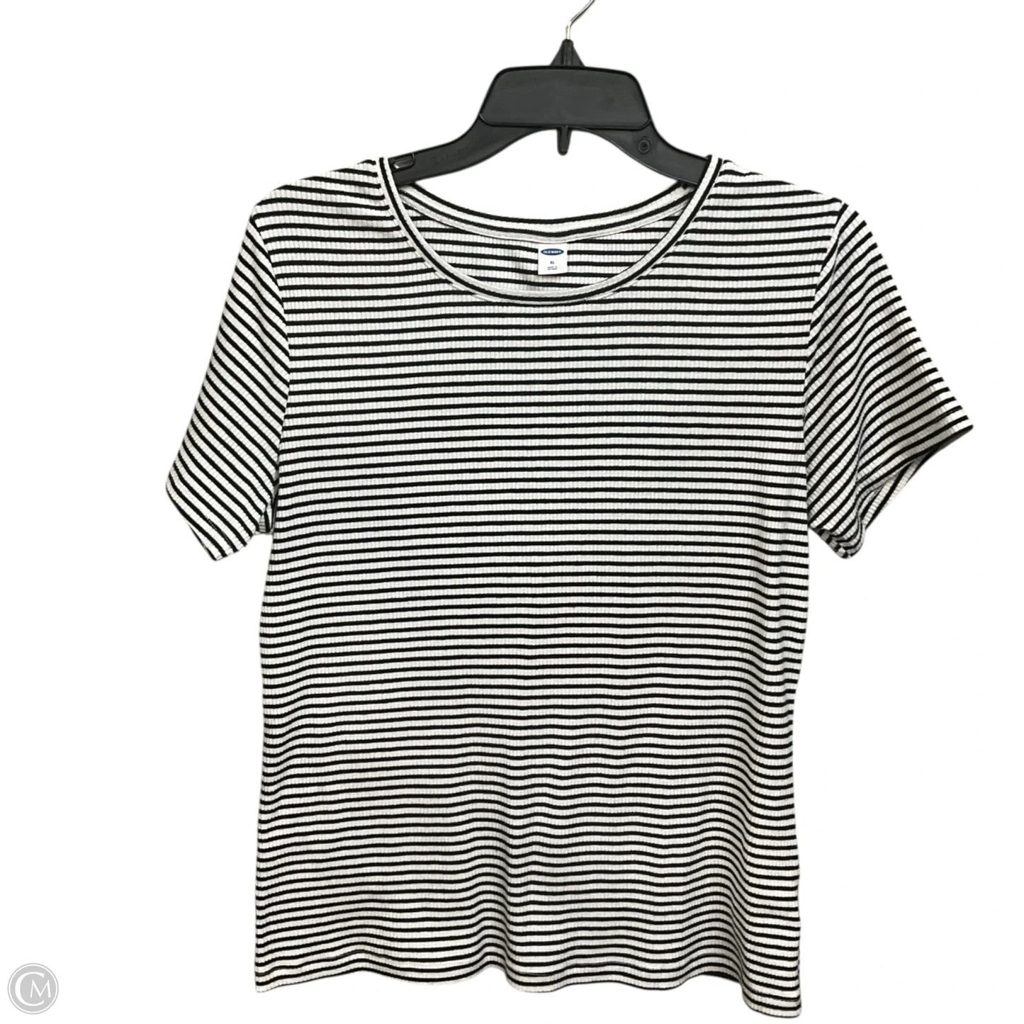 Top Short Sleeve By Old Navy In Striped Pattern, Size: Xl