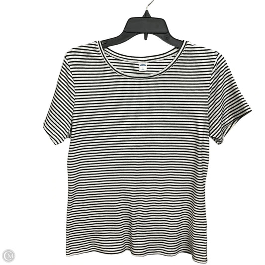 Top Short Sleeve By Old Navy In Striped Pattern, Size: Xl