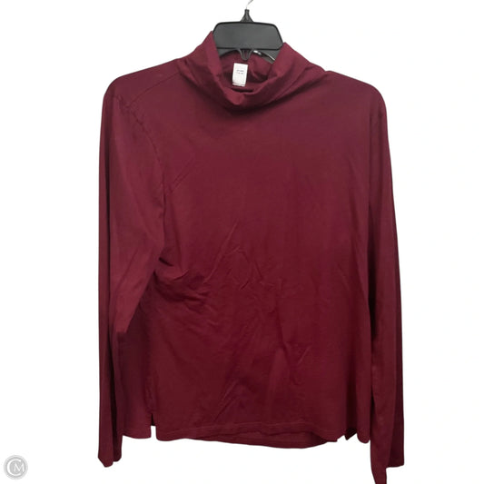 Top Long Sleeve By Old Navy In Maroon, Size: Xl