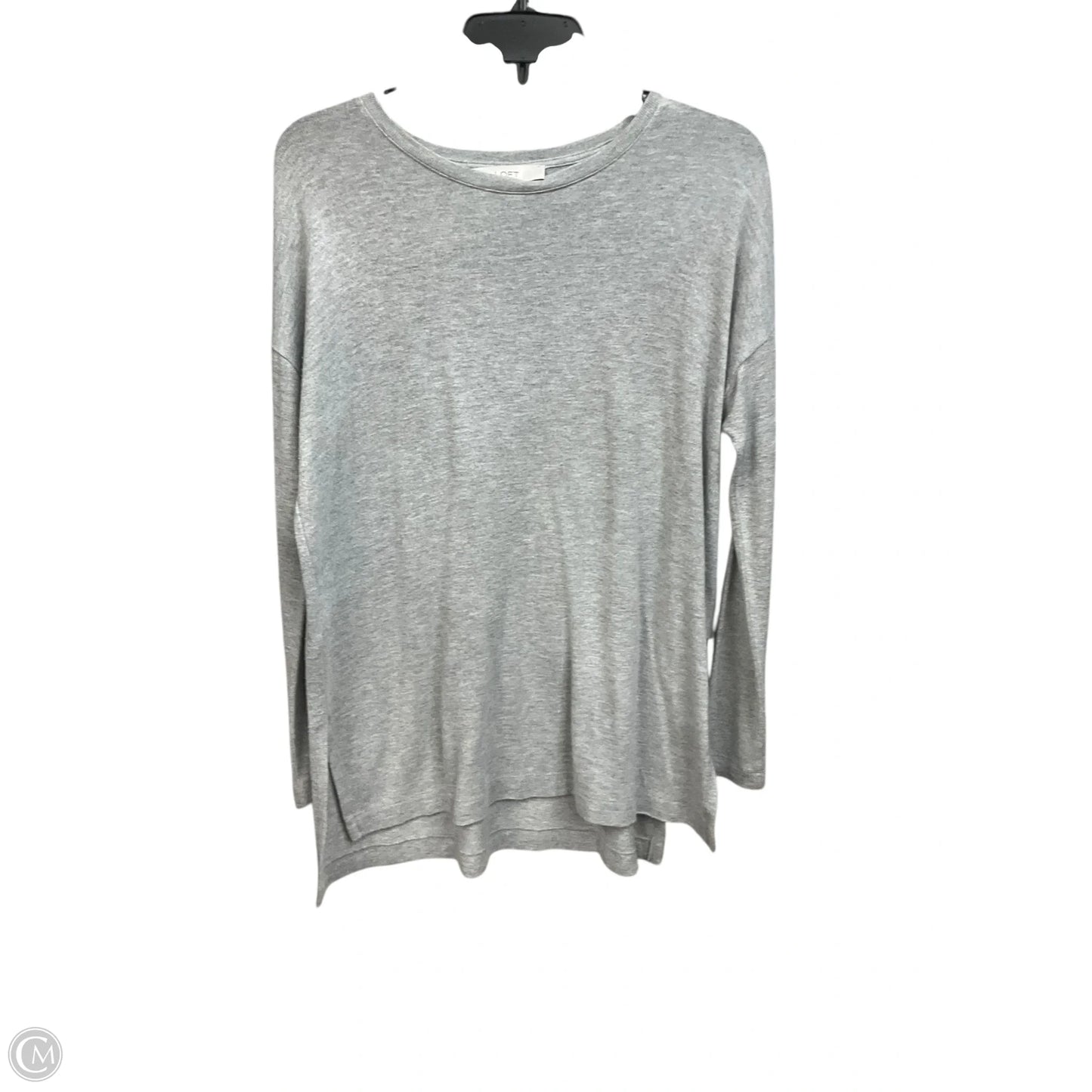 Top Long Sleeve By Loft In Grey, Size: Xs