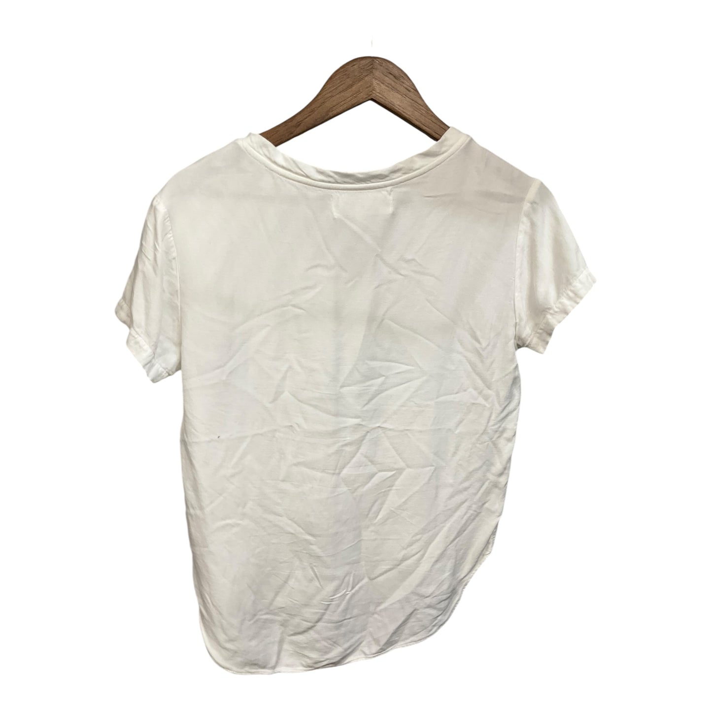 Top Short Sleeve By Cloth & Stone In White, Size: S