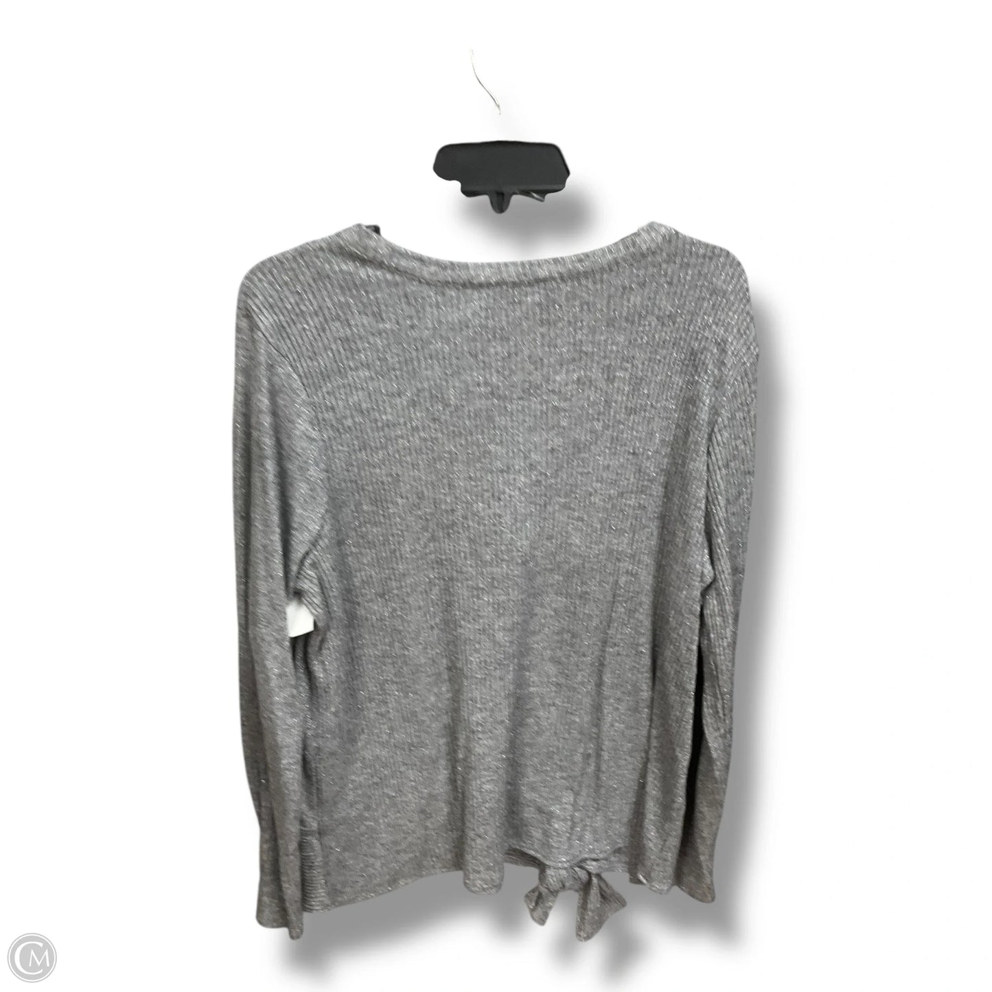 Top Long Sleeve By Simply Vera In Grey, Size: Xxl