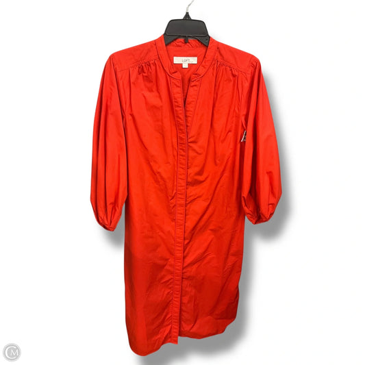 Dress Casual Maxi By Loft In Orange, Size: S