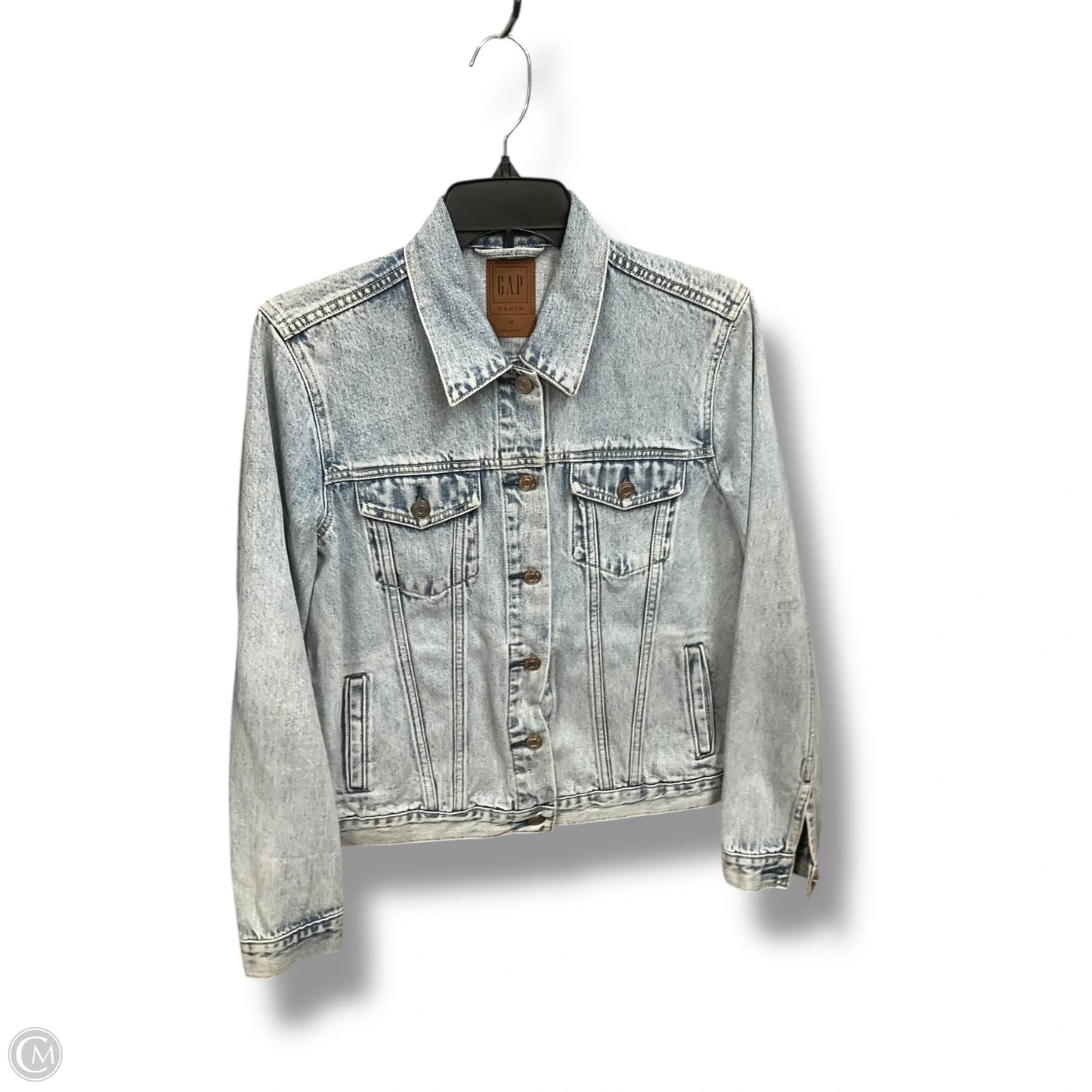 Jacket Denim By Gap In Blue Denim, Size: M