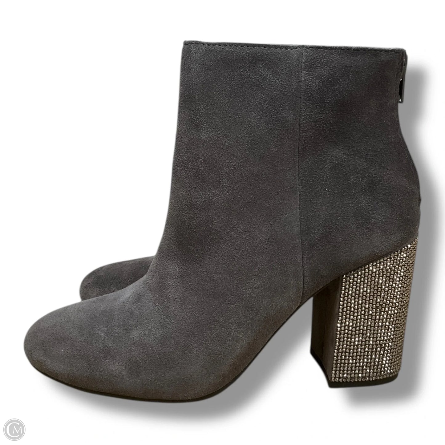 Boots Ankle Heels By Kenneth Cole Reaction In Grey, Size: 7