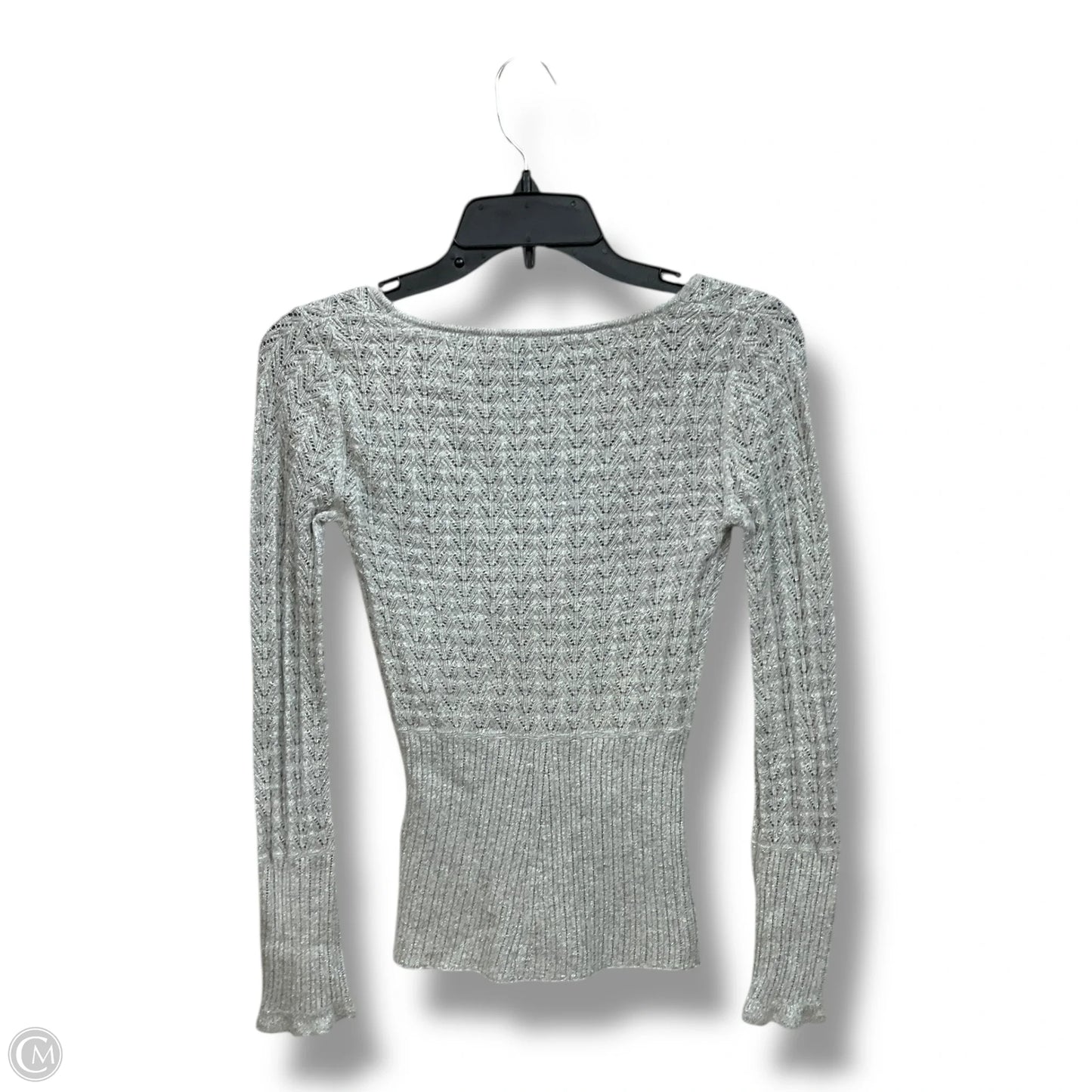 Top Long Sleeve By Express In Grey, Size: Xs