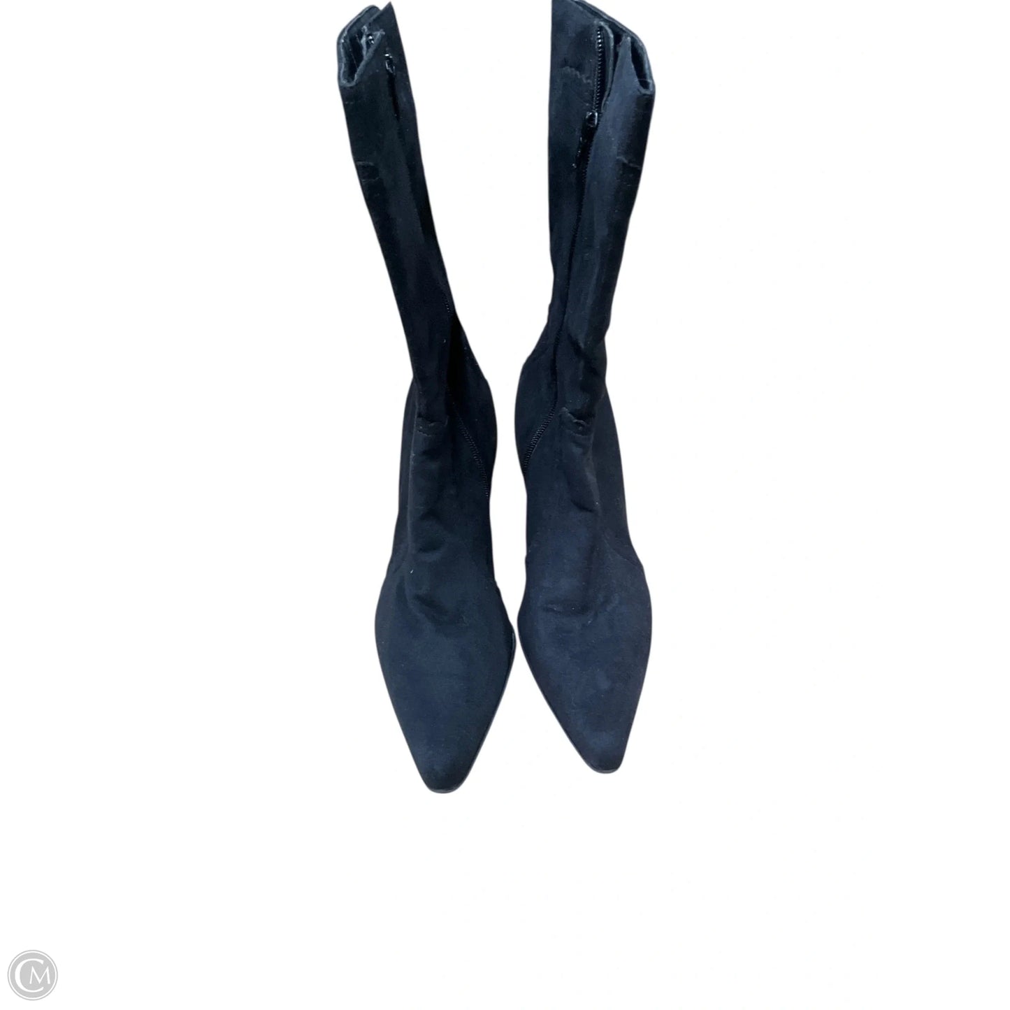 Boots Mid-calf Heels By George In Black, Size: 8.5