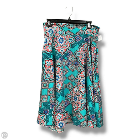 Skirt Midi By Agnes Orinda In Aqua, Size: L
