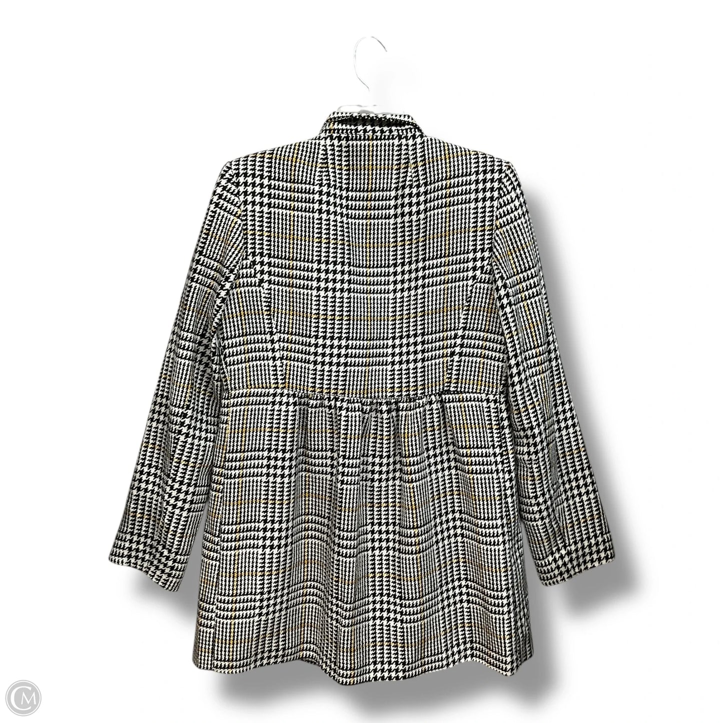 Coat Peacoat By Ab Studio In Black & White, Size: M