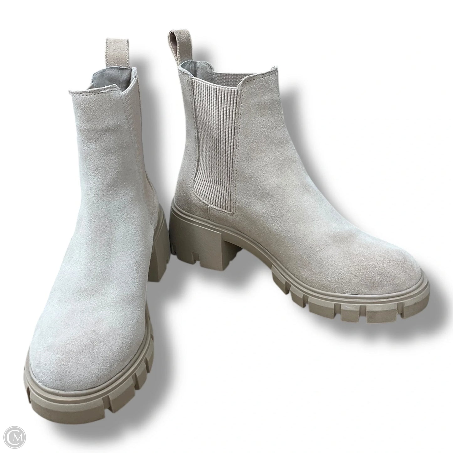 Boots Ankle Heels By Steve Madden In Tan, Size: 7