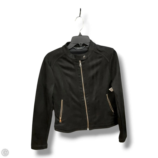 Jacket Moto By Clothes Mentor In Black, Size: M