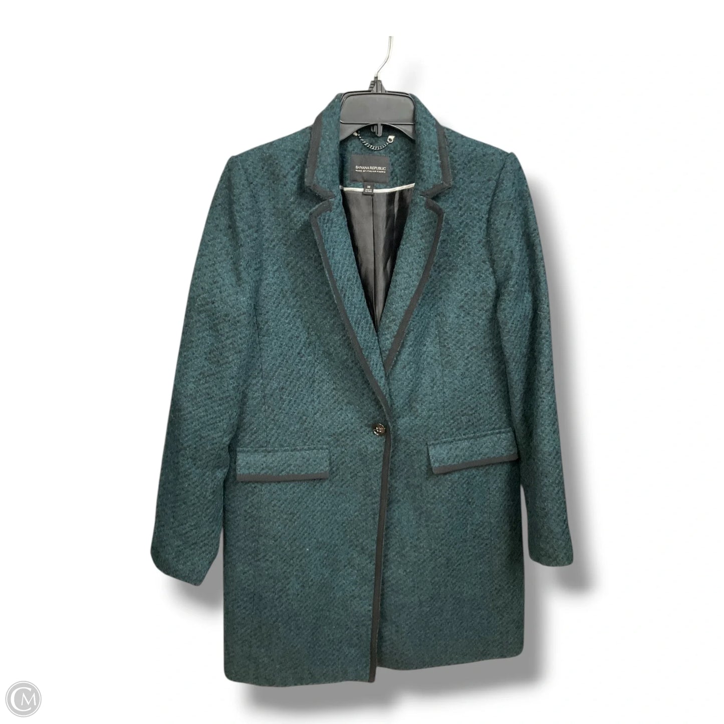 Coat Peacoat By Banana Republic In Green, Size: M