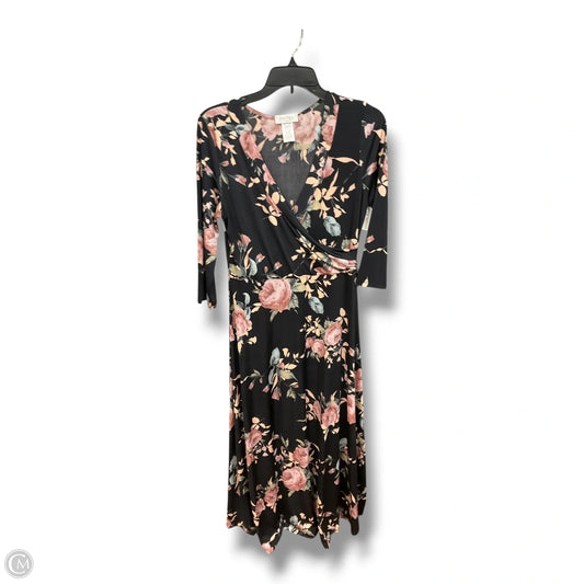 Dress Casual Maxi By Clothes Mentor In Floral Print, Size: L
