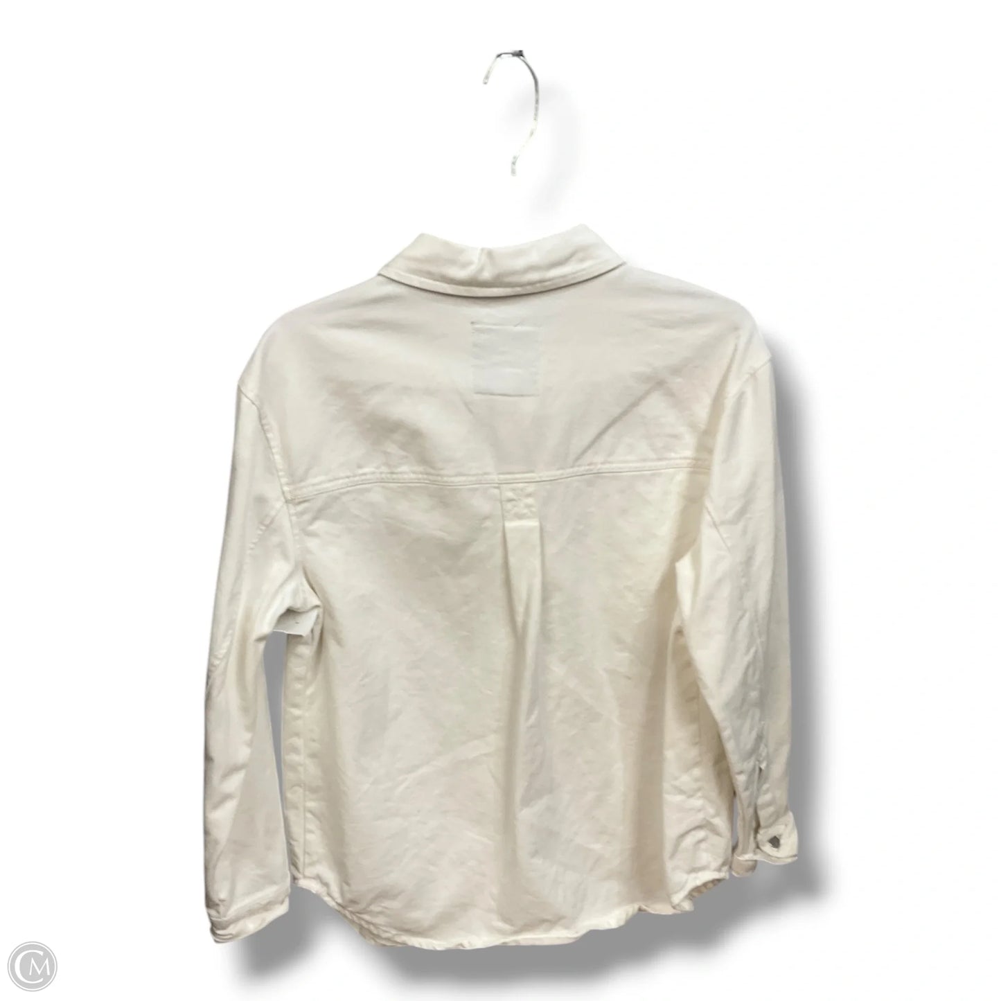 Jacket Denim By Bagatelle In White Denim, Size: S