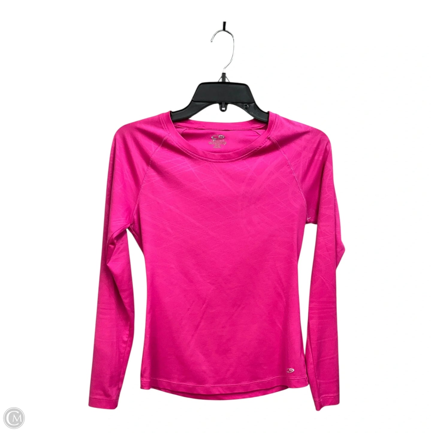 Athletic Top Long Sleeve Collar By Champion In Pink, Size: Xs