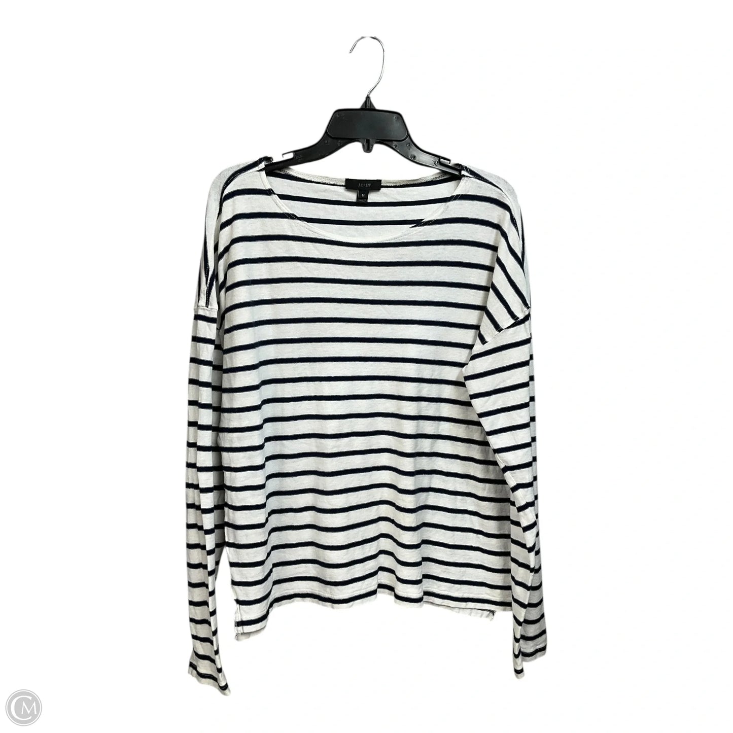 Top Long Sleeve By J. Crew In Striped Pattern, Size: M