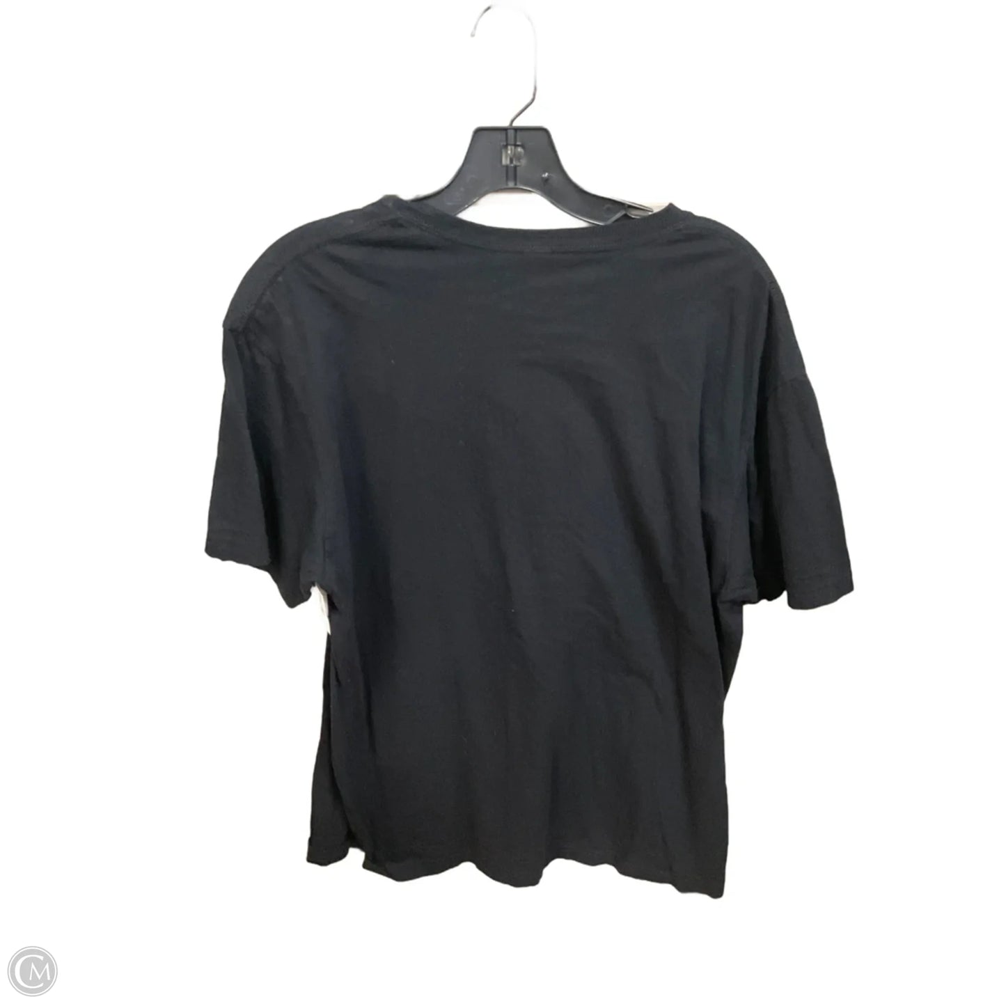 Top Short Sleeve By Clothes Mentor In Black, Size: L