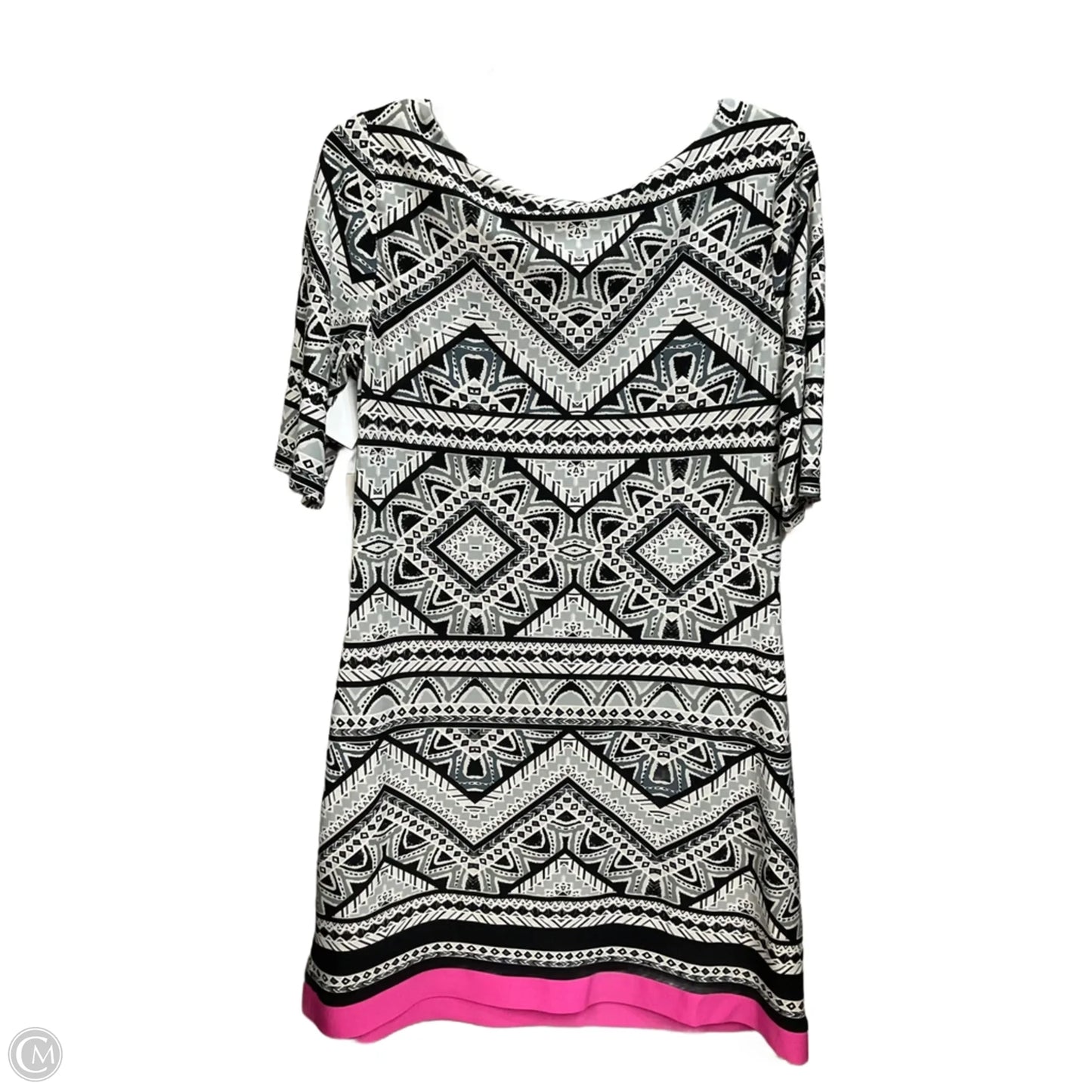 Dress Casual Midi By Eliza J In Black & White, Size: L