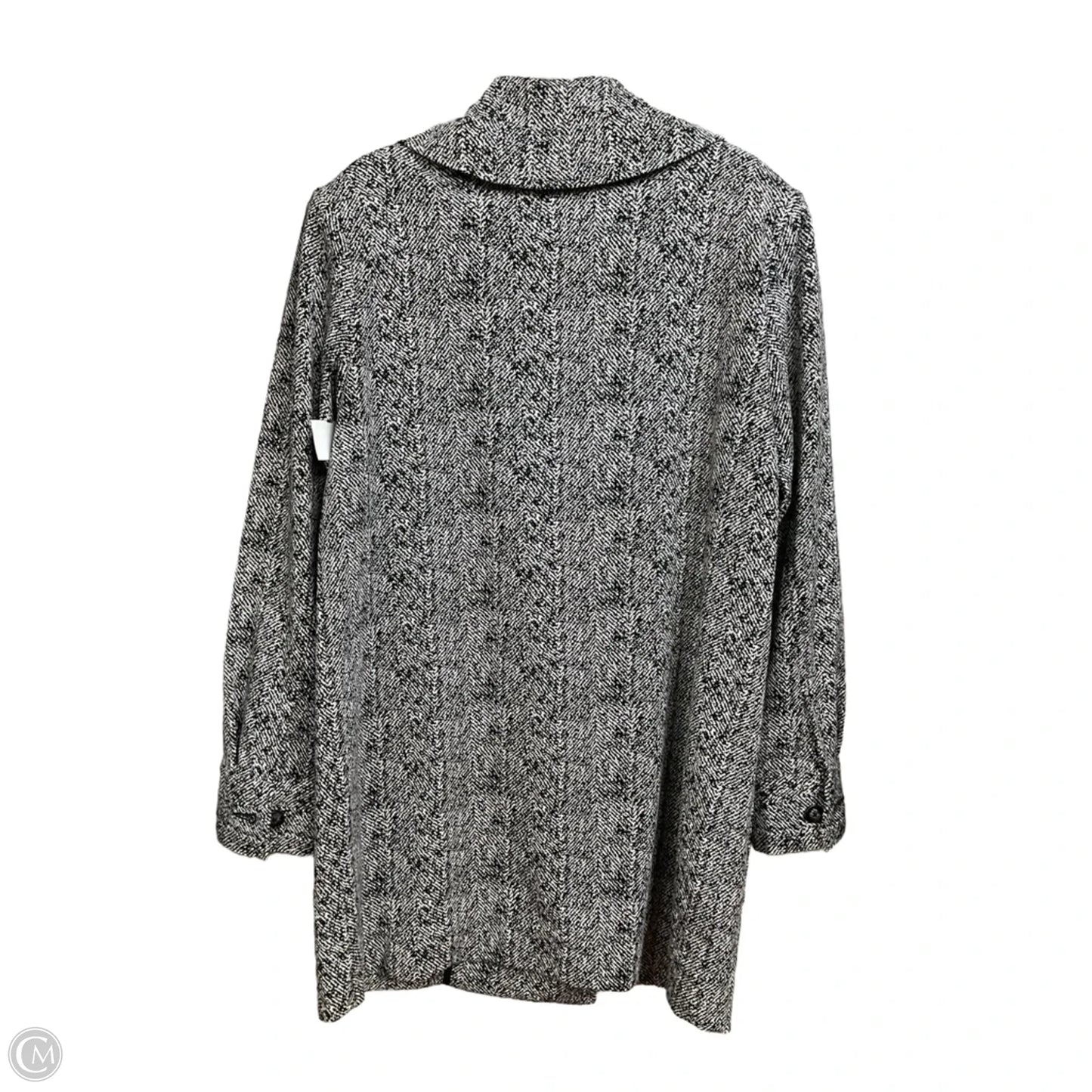 Coat Peacoat By Cabi In Black & White, Size: S