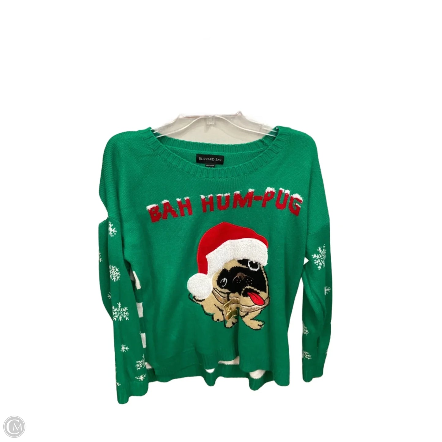 Sweater By Clothes Mentor In Green, Size: L