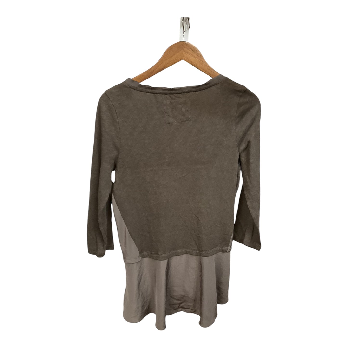 Top Long Sleeve By Meadow Rue In Green, Size: M