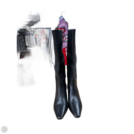 Boots Mid-calf Heels By Steve Madden In Black, Size: 8.5