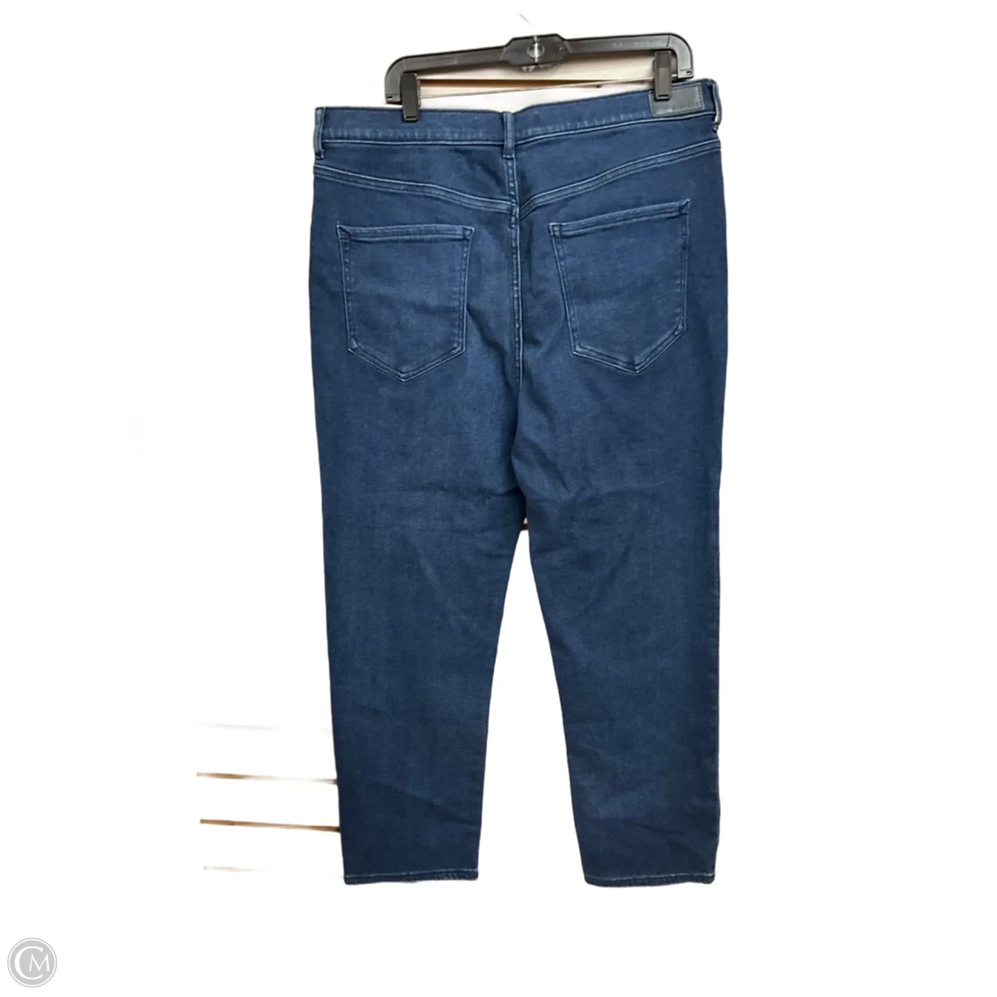 Jeans Boot Cut By Express In Blue Denim, Size: 16