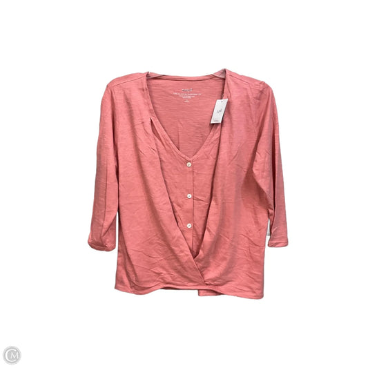 Top 3/4 Sleeve Basic By Pure Jill In Pink, Size: Sp