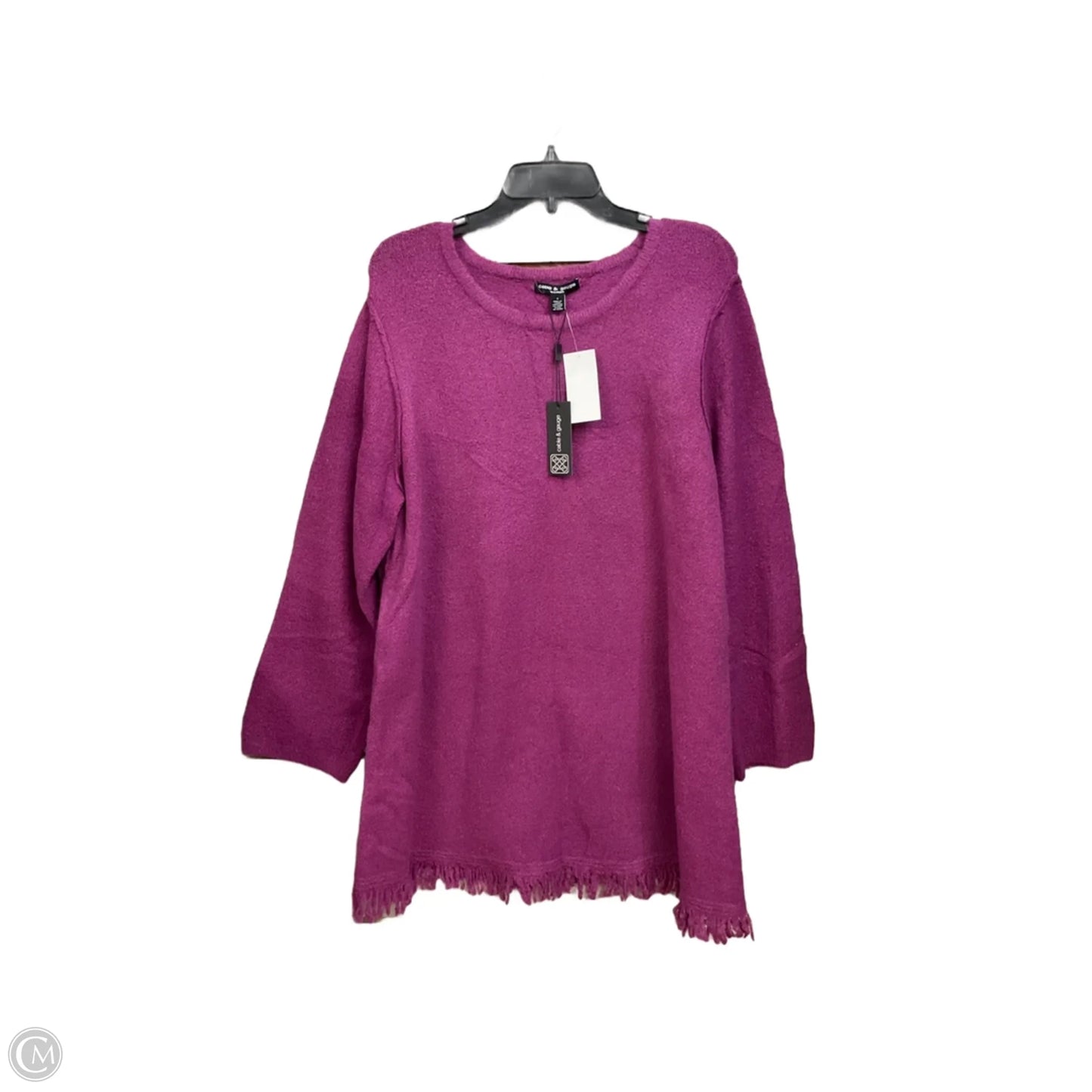 Sweater By Cable And Gauge In Purple, Size: Xl