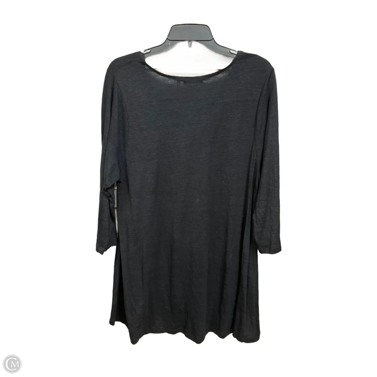 Tunic 3/4 Sleeve By Habitat In Black, Size: Xl