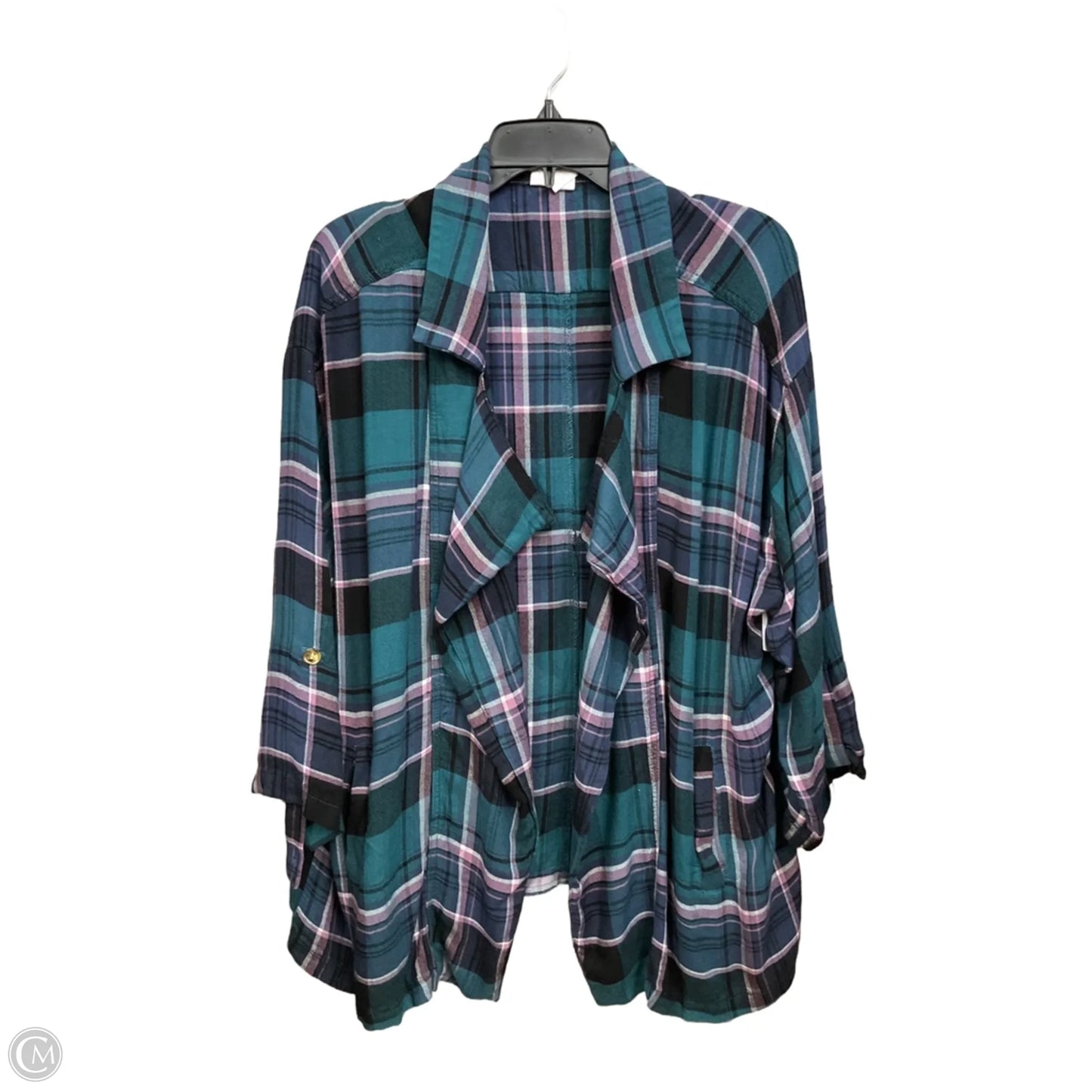 Cardigan By Clothes Mentor In Green, Size: Xl