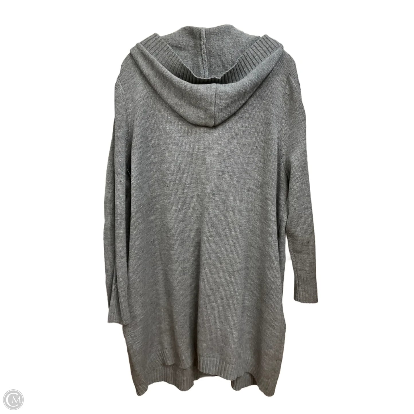 Cardigan By Clothes Mentor In Grey, Size: 1x