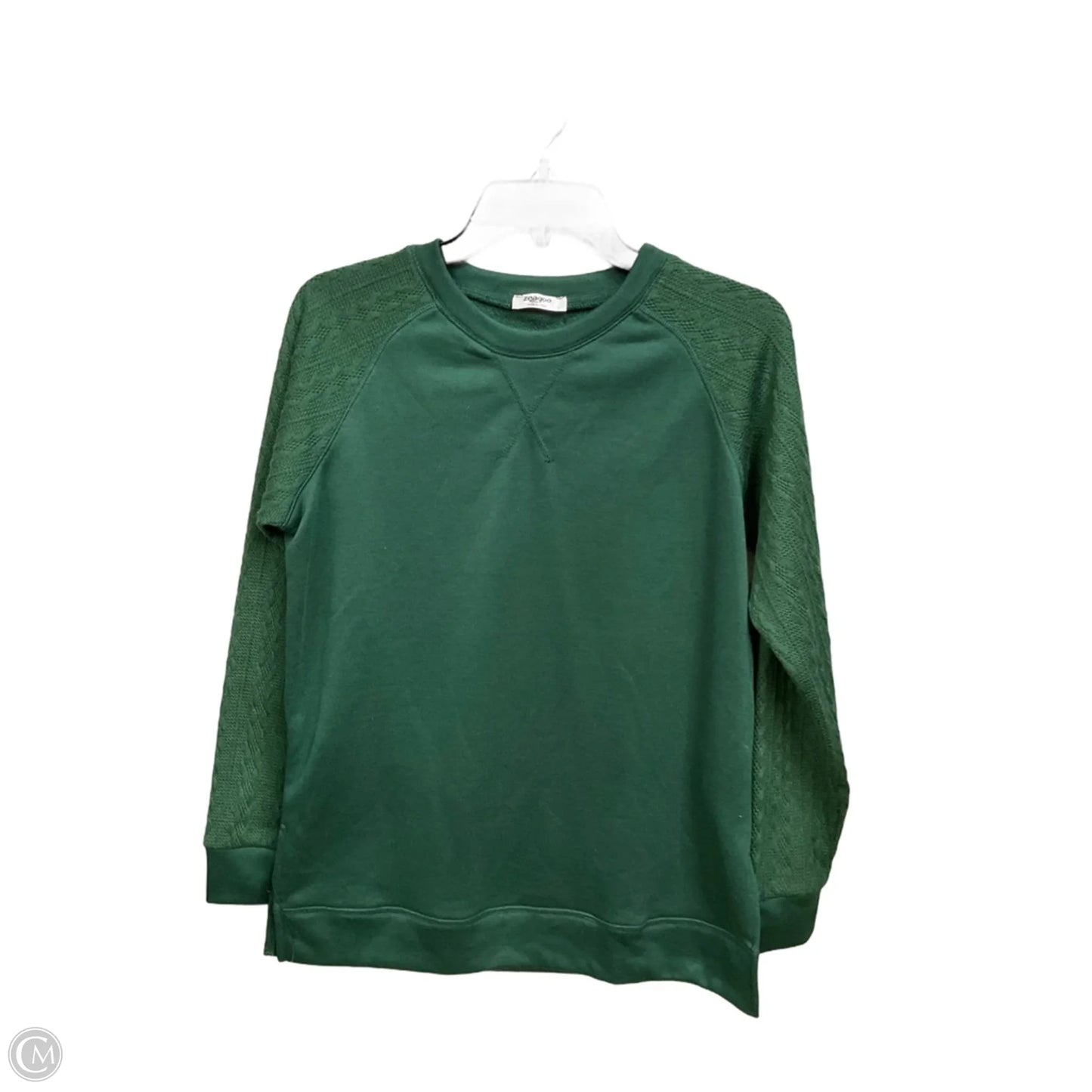 Top Long Sleeve Basic By Zeagoo In Green, Size: S