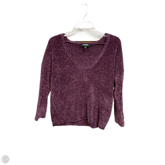 Sweater By Express In Purple, Size: Xs