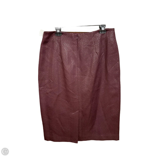 Skirt Midi By Worthington In Maroon, Size: 14