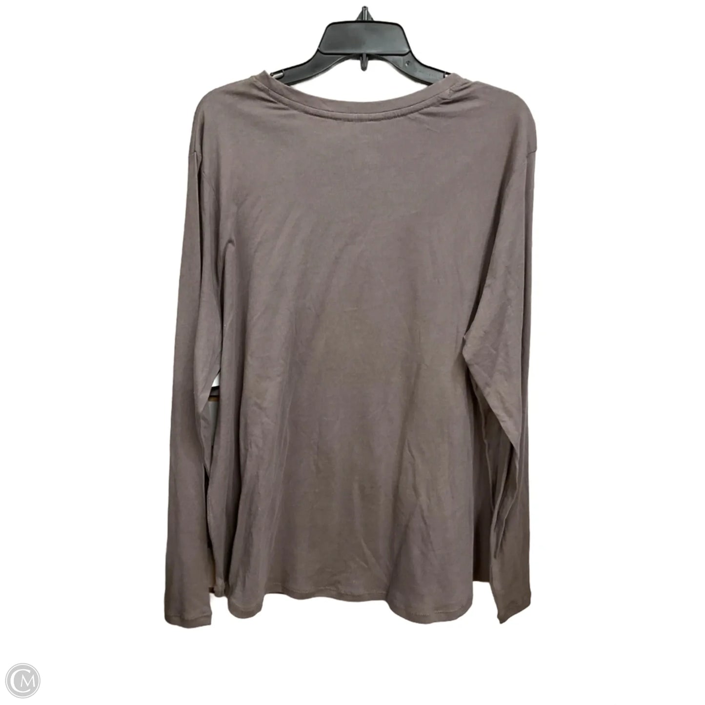 Top Long Sleeve Basic By West Bound In Brown, Size: 2x