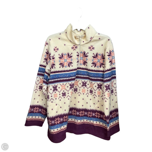 Jacket Fleece By Blair In Purple, Size: Xl