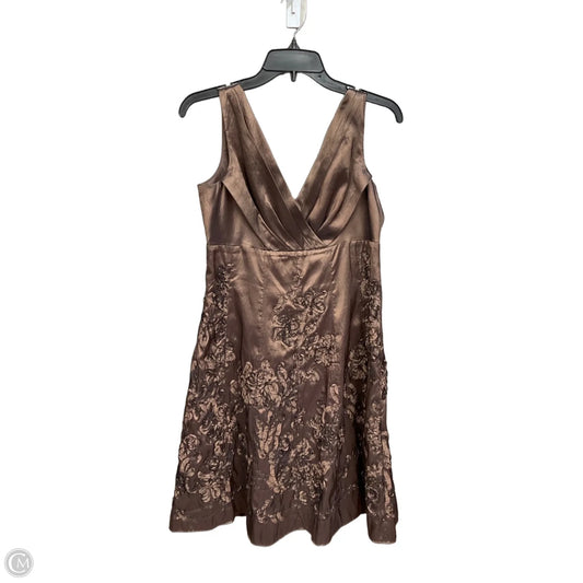 Dress Casual Short By Evan-picone In Brown, Size: M