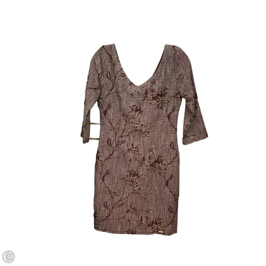 Dress Casual Midi By Clothes Mentor In Maroon, Size: Xs