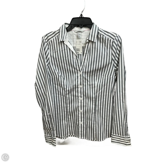 Blouse Long Sleeve By H&m In Striped Pattern, Size: L